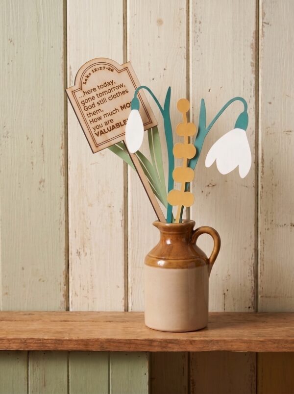 Gehuld in Pracht – Houten Lelieboeket