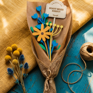 Gave van Levend Water – Houten Zonnebloemenboeket